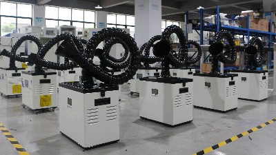 激光煙霧凈化器出貨！執信環保科技出口訂單！